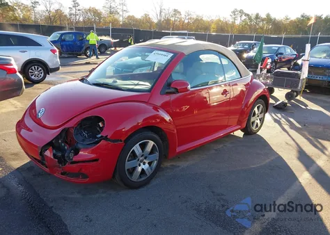 2006 Volkswagen New Beetle 2.5 из США, поврежденный, VIN 3VWRF31Y56M324818